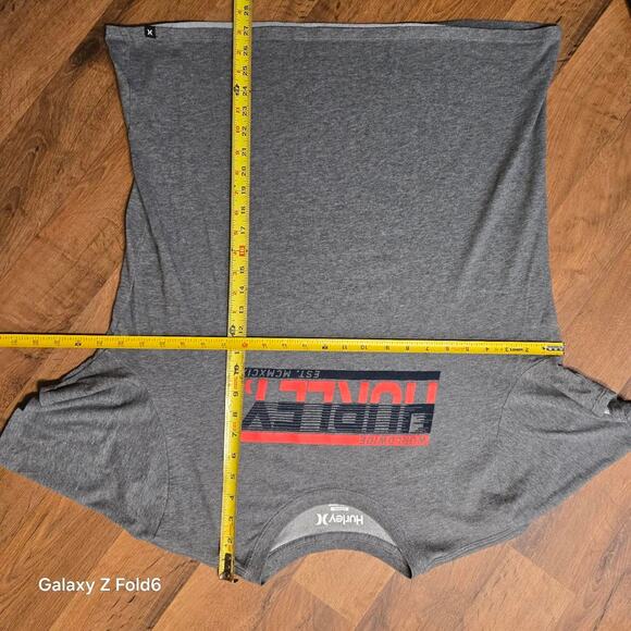 Grey blue and red hurley t-shirt size XL - Picture 4 of 7